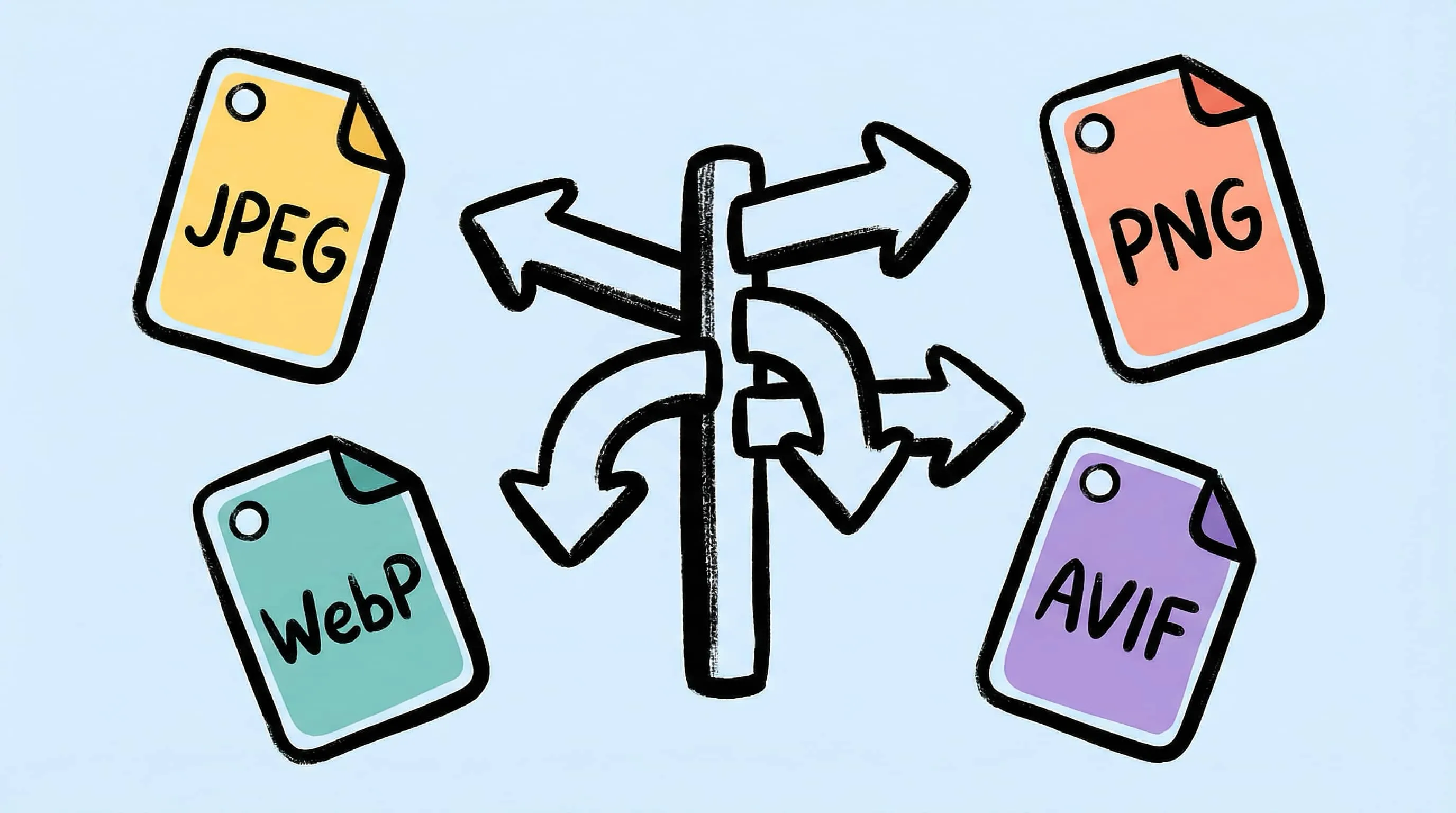 Zipic format conversion options on macOS — choosing between JPEG, WebP, AVIF, HEIC, PNG, and JPEG-XL