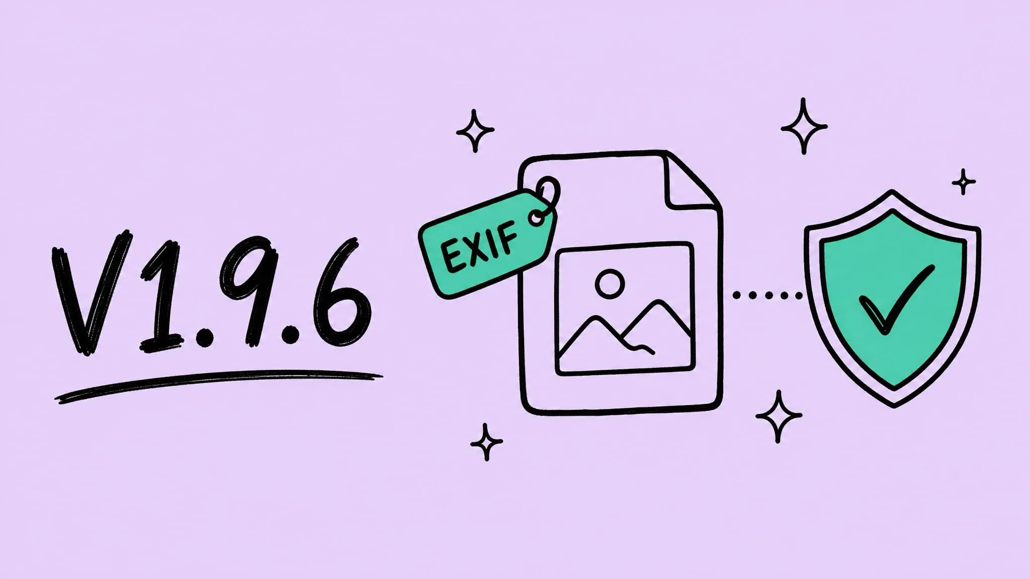 Zipic V1.9.6 release — more reliable image metadata and privacy handling